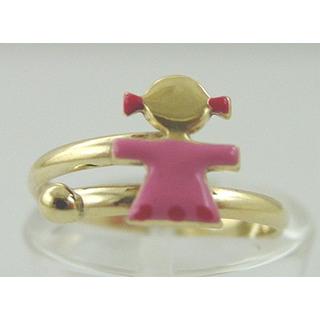 Gold 14k Children ring ΔΑ 000008  Weight:1.04gr