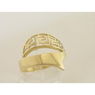 Gold 14k ring Greek key ΔΑ 000115  Weight:4.85gr