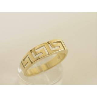Gold 14k ring Greek key ΔΑ 000119  Weight:3.5gr