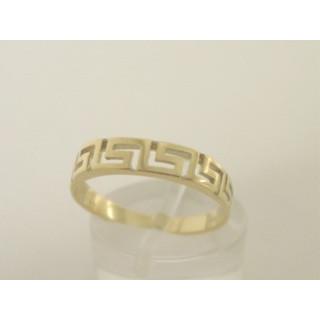 Gold 14k ring Greek key ΔΑ 000120  Weight:1.7gr
