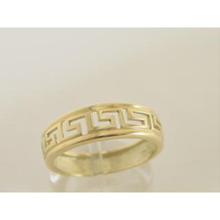 Gold 14k ring Greek key ΔΑ 000123  Weight:2.77gr
