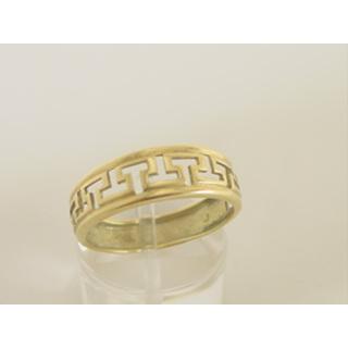 Gold 14k ring Greek key ΔΑ 000124  Weight:3.01gr
