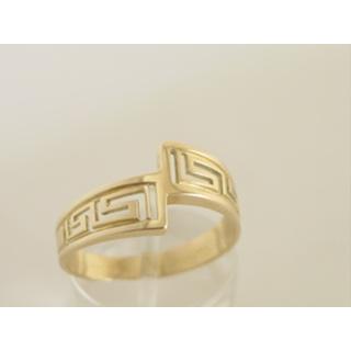 Gold 14k ring Greek key ΔΑ 000129  Weight:3.36gr