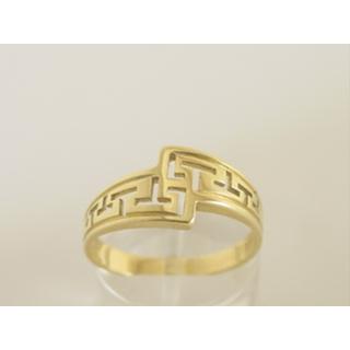 Gold 14k ring Greek key ΔΑ 000130  Weight:3.59gr