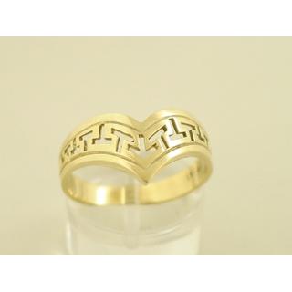 Gold 14k ring Greek key ΔΑ 000131  Weight:3.66gr