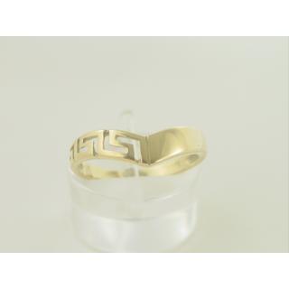 Gold 14k ring Greek key ΔΑ 000136  Weight:2.29gr