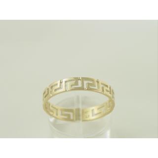 Gold 14k ring Greek key ΔΑ 000143  Weight:1.84gr