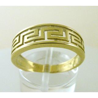 Gold 14k ring Greek key ΔΑ 000186  Weight:3.1gr
