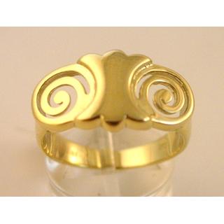 Gold 14k ring Spiral ΔΑ 000187  Weight:6.61gr