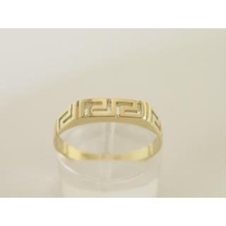 Gold 14k ring Greek key ΔΑ 000192  Weight:2.01gr