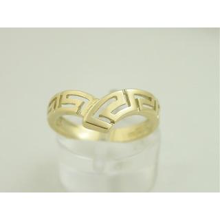 Gold 14k ring Greek key ΔΑ 000193  Weight:2.5gr