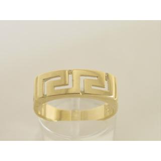 Gold 14k ring Greek key ΔΑ 000207  Weight:3.76gr