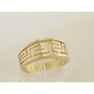 Gold 14k ring Greek key ΔΑ 000209  Weight:3.91gr