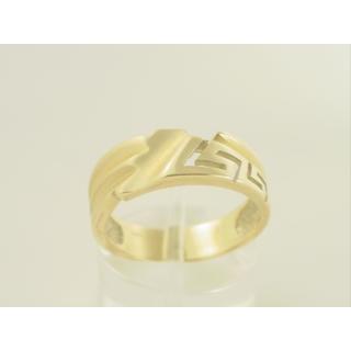 Gold 14k ring Greek key ΔΑ 000218  Weight:4.47gr