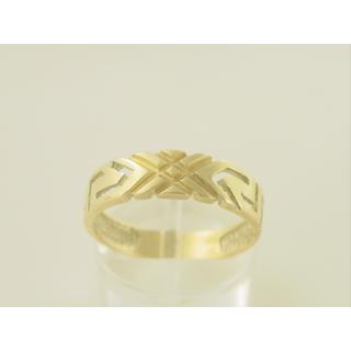 Gold 14k ring Greek key ΔΑ 000220  Weight:3.06gr