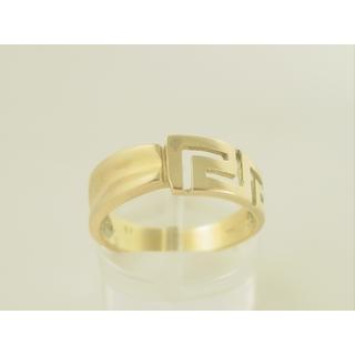 Gold 14k ring Greek key ΔΑ 000227  Weight:3.61gr