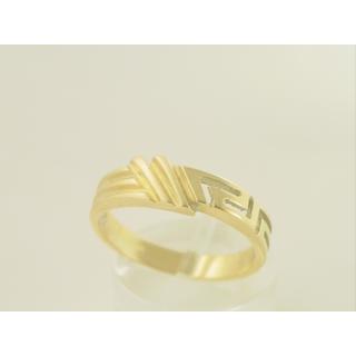 Gold 14k ring Greek key ΔΑ 000228  Weight:3.53gr