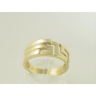 Gold 14k ring Greek key ΔΑ 000230  Weight:4.99gr