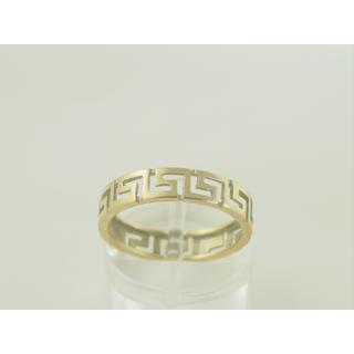 Gold 14k ring Greek key ΔΑ 000271  Weight:2.07gr