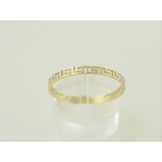 Gold 14k ring Greek key ΔΑ 000275  Weight:1.22gr