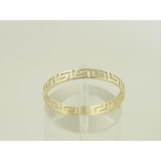 Gold 14k ring Greek key ΔΑ 000276  Weight:1.18gr