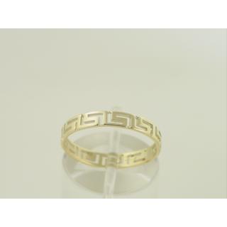 Gold 14k ring Greek key ΔΑ 000277  Weight:1.5gr