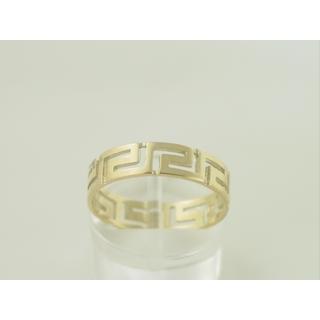 Gold 14k ring Greek key ΔΑ 000278  Weight:2.7gr
