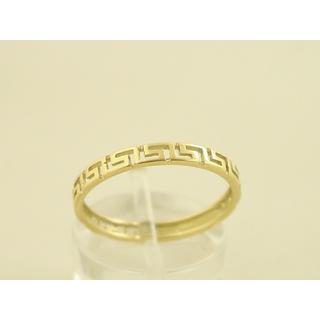 Gold 14k ring Greek key ΔΑ 000279  Weight:1.4gr
