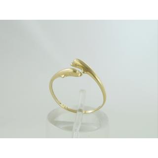 Gold 14k ring Dolphin ΔΑ 000281  Weight:1.13gr