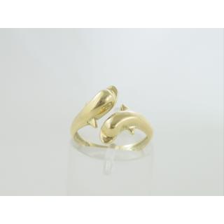 Gold 14k ring Dolphin ΔΑ 000315  Weight:2.97gr