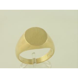 Gold 14k ring Men ΔΑ 000343  Weight:9.68gr