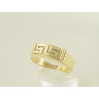 Gold 14k ring Greek key ΔΑ 000530  Weight:3.4gr