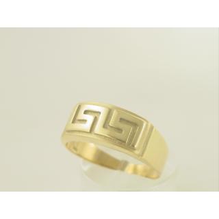 Gold 14k ring Greek key ΔΑ 000531  Weight:4.63gr