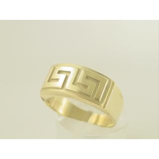 Gold 14k ring Greek key ΔΑ 000532  Weight:4.5gr