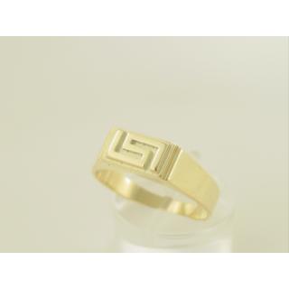 Gold 14k ring Greek key ΔΑ 000535  Weight:3.8gr