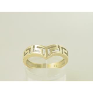 Gold 14k ring Greek key ΔΑ 000553  Weight:2.7gr