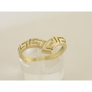 Gold 14k ring Greek key ΔΑ 000555  Weight:2.01gr