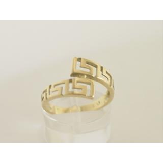 Gold 14k ring Greek key ΔΑ 000557  Weight:2.66gr