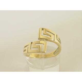 Gold 14k ring Greek key ΔΑ 000558  Weight:3.72gr