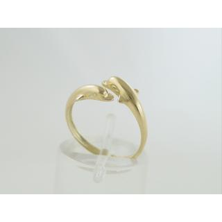 Gold 14k ring Dolphin ΔΑ 000560  Weight:2.04gr