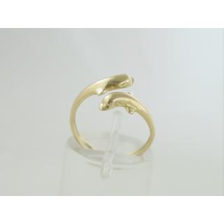 Χρυσό δαχτυλίδι Κ14 χωρίς πέτρες Δελφίνια,Φίδια,Λιοντάρια,κριάρ ΔΑ 000561  Βάρος:1.9gr