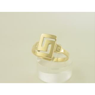 Gold 14k ring Greek key ΔΑ 000633  Weight:2.17gr