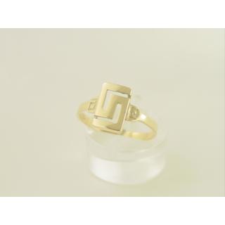 Gold 14k ring Greek key ΔΑ 000634  Weight:2.16gr