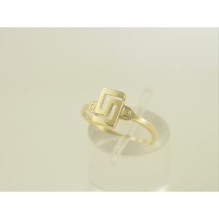 Gold 14k ring Greek key ΔΑ 000635  Weight:1.51gr