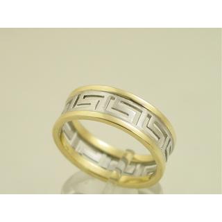 Gold 14k ring Greek key ΔΑ 000657  Weight:5.18gr