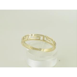 Gold 14k ring Greek key ΔΑ 000660  Weight:1.68gr