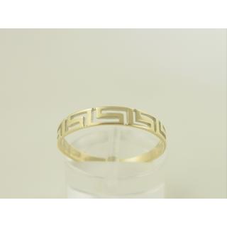 Gold 14k ring Greek key ΔΑ 000661  Weight:1.22gr