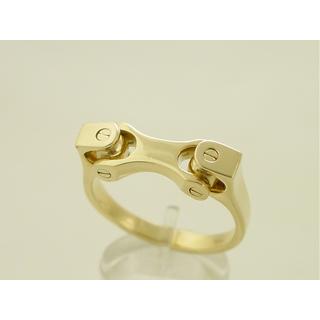 Gold 14k Men's ring ΔΑ 000692  Weight:10.55gr
