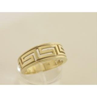 Gold 14k ring Greek key ΔΑ 000696  Weight:4.5gr