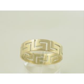 Gold 14k ring Greek key ΔΑ 000714  Weight:4.26gr